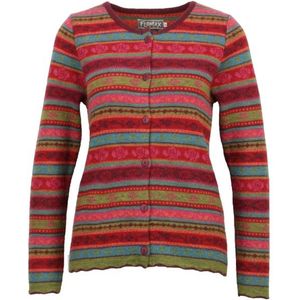 Flomax Womens Strickjacke Oda Wollen trui (Dames |rood)