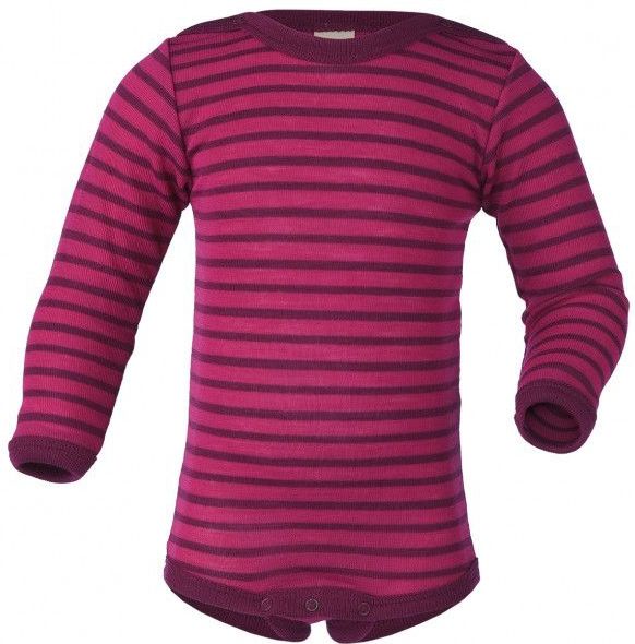 Engel - Baby Body L/S - Purper - Met Drukknopen