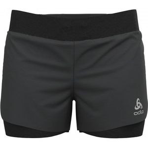 Odlo Womens 2-In-1 Shorts Zeroweight 3 Short (Dames |zwart)