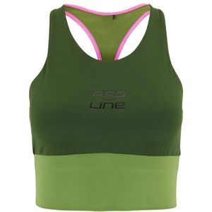Venice Beach - Buffalo Sport Top - Sportbeha - Groen/Olijfgroen - Stretch - 83% Polyester