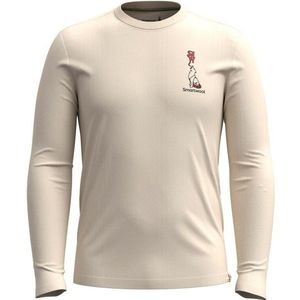 Smartwool Ski Circus Graphic Long Sleeve Tee Slim Fit Merinoshirt (beige)