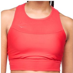 HOKA Womens Race Day Pocket Bra Sportbeha (Dames |rood)