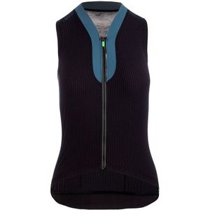 Q365 Womens Jersey sleeveless L1 Pinstripe Fietshemd (Dames |zwart)