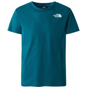The North Face Boys S/S Redbox Tee with Back Box Graphic T-shirt (Kinderen |blauw)