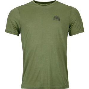 Ortovox 120 Cool Tec Mountain Stripe T-Shirt Merinoshirt (Heren |wild herbs)