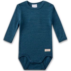 Sanetta Kids Wool Body L/S Merino-ondergoed (Kinderen |blauw)