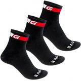 GripGrab Classic Regular Cut Socks 3-Pack Fietssokken (zwart)