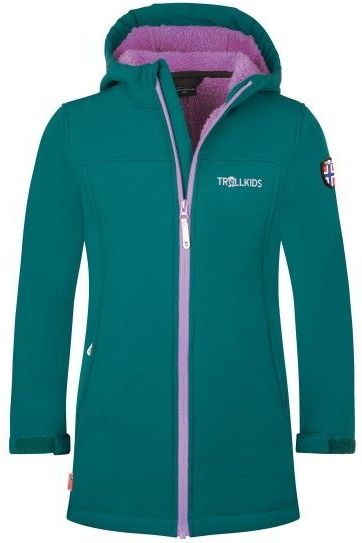 Trollkids Girls Kristiansand Coat Softshelljack (Kinderen |turkoois)