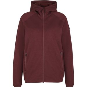 Stoic Womens MerinoFleece335 MMXX Lulea Zip Hoody Fleecevest (Dames |rood)