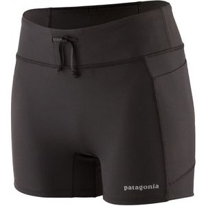 Patagonia Womens Endless Run Shorts Hardloopshort (Dames |zwart/grijs)
