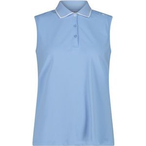 CMP Womens Polo Sleeveless Poloshirt (Dames |blauw)