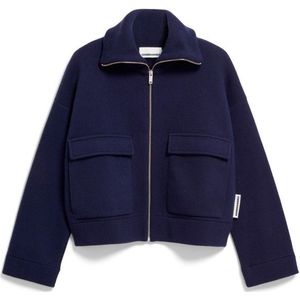 Armedangels - Joaniaas - Damesfleece - Effen - Korte Lengte - Hoge Kraag