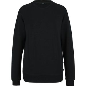 Stoic Womens MerinoTerry285 AlavaaraSt Crew Pullover Merinotrui (Dames |zwart)