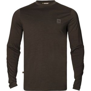 Härkila Base All Season L/S T-Shirt Merinoshirt (Heren |bruin)