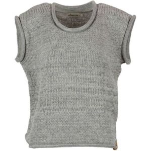 Albmerino Womens Oversize Pullunder Mouline Wollen trui (Dames |grijs)