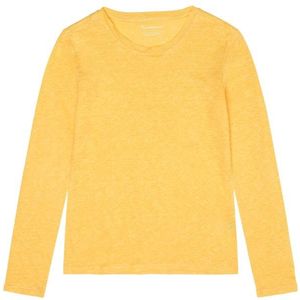 KnowledgeCotton Apparel Womens L/S Linen T-Shirt Longsleeve (Dames |oranje)