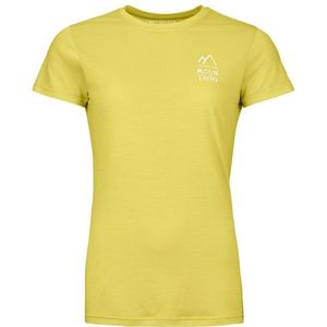 Ortovox Womens 120 Cool Tec Mountain Duo T-Shirt Merinoshirt (Dames |geel)