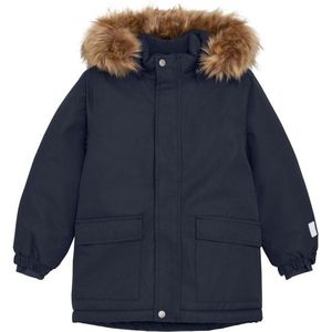 Minymo Kids Snow Jacket with Fur Winterjack (Kinderen |blauw |waterdicht)