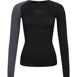 Ortovox Womens 120 Comp Light Long Sleeve Merino-ondergoed (Dames |zwart)