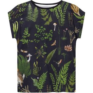 DEDICATED Womens T-Shirt Visby Secret Garden T-shirt (Dames |meerkleurig)