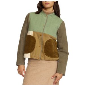 Selfhood Womens Quilted Patchwork Jacket Vrijetijdsjack (Dames |bruin)