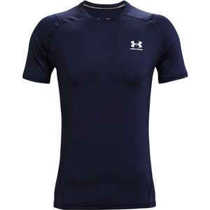 Under Armour UA HG Armour Fitted S/S Hardloopshirt (Heren |blauw)