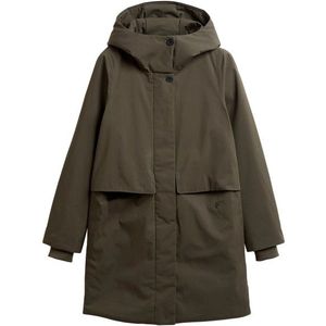 Elvine Womens Augustina Lange jas (Dames |bruin)