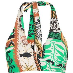 Seafolly Womens Atlantis DD Wrap Front Halter Bra Bikinitop (Dames |meerkleurig)