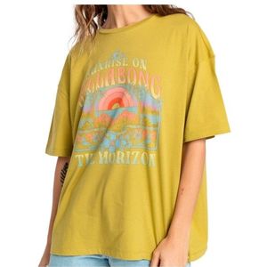 Billabong Womens Sunrise On The Horizon S/S T-shirt (Dames |geel)