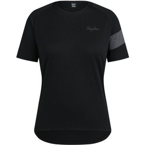 Rapha Womens Trail Technical T-Shirt Fietsshirt (Dames |zwart)