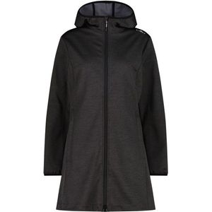 CMP Womens Woman Parka Fix Hood Softshelljack (Dames |zwart |waterdicht)