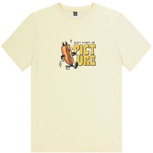 Picture Basement Mustard Tee T-shirt (Heren |wit/beige)