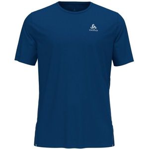 Odlo T-Shirt S/S Crew Neck Zeroweight Chill-Tec Hardloopshirt (Heren |blauw)