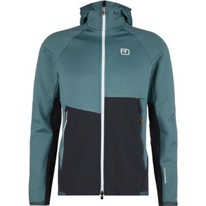 Ortovox Fleece Rib Hoody Fleecevest (Heren |turkoois)