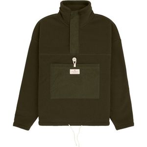 Amundsen Sports Womens Vagabond Waxed Fleece Fleecetrui (Dames |olijfgroen)