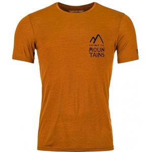 Ortovox 120 Cool Tec Mountain Duo T-Shirt Merinoshirt (Heren |oranje)
