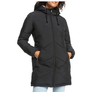 Roxy Womens Better Weather Lange jas (Dames |zwart/grijs)