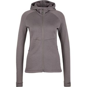 Stoic Womens MerinoFleece240 StorforsSt Zip Hoody Merinohoodie (Dames |grijs)