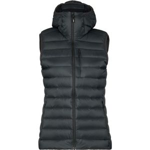 Stoic Womens PerformanceDown SalmiSt Vest with Hood Donzen bodywarmer (Dames |zwart/grijs)