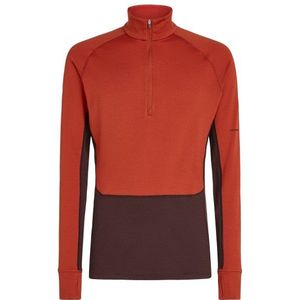 Icebreaker - Merino 260 Zoneknit L/S Half Zip - Merino-ondergoed - Rood