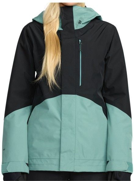 Volcom Womens VCo Eras Insulated GORE-TEX Jacket Ski-jas (Dames |turkoois/zwart |waterdicht)