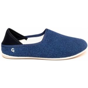 Gottstein Linen Slip-On Pantoffels (blauw)