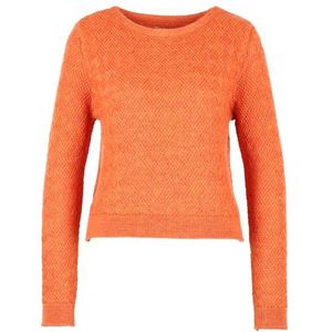 Flomax Womens Kurzpulli Leni Wollen trui (Dames |oranje)