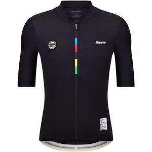 Santini UCI World Champion Jersey Mondo Fietsshirt (blauw)