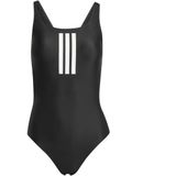 adidas Womens 3 Stripes Mid Suit Badpak (Dames |zwart)