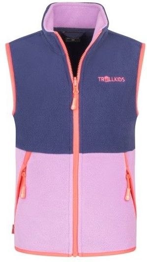 Trollkids - Kjerag Vest - Fleecebodywarmer - Roze