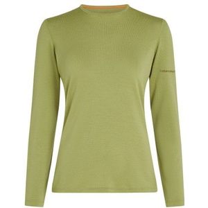 Icebreaker Womens 260 Tech L/S Crewe Merino-ondergoed (Dames |olijfgroen)