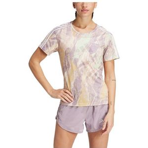 adidas Womens Own The Run Move For The Planet Tee Hardloopshirt (Dames |beige)