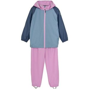 Color Kids - Kids Rain Set Colorblock - Overall - Roze - Waterdicht