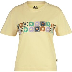 Quiksilver Womens Tilebloom Screen S/S Tee T-shirt (Dames |beige)